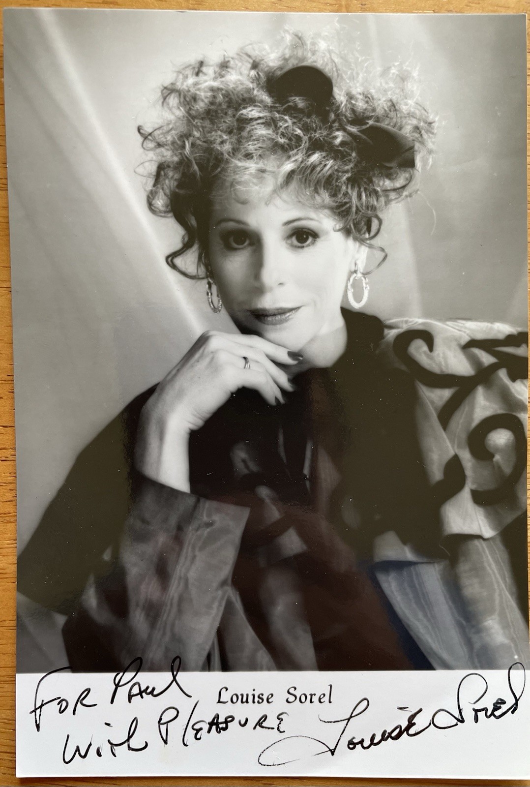 Actress Louise Sorel Autograph Photo