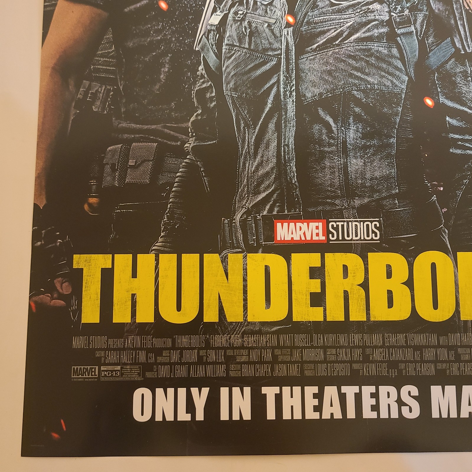 ORIGINAL MARVEL THUNDERBOLTS* ONE SHEET REGAL MOVIE POSTER 2025 NEW AVENGERS