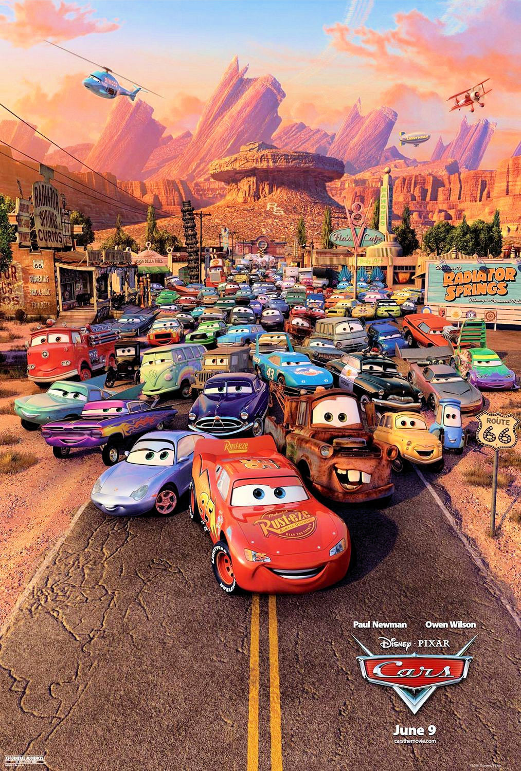 Disney – Pixar – Cars (11″ x 17″) Collector’s Poster Print (T1) – B2G1F
