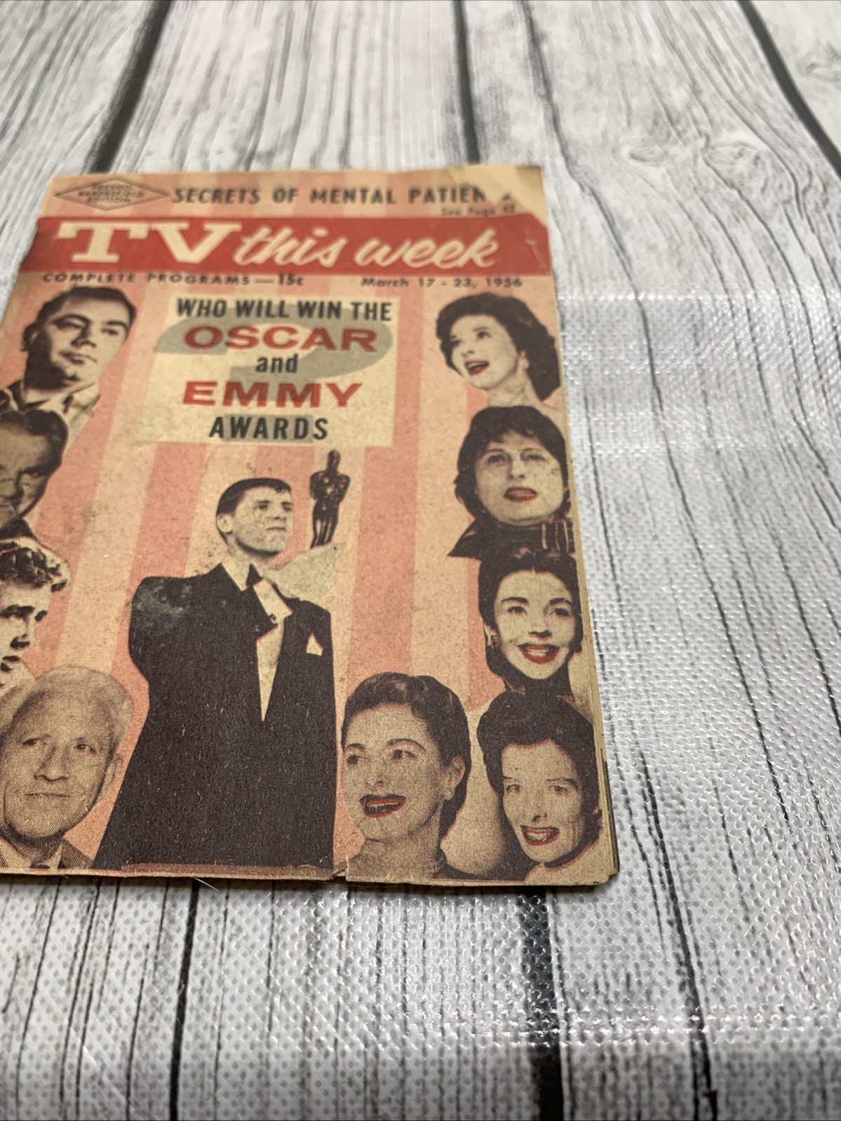 Vintage TV This Week Program Book March 17-23 1956 Fresno-Bakersfield Edition