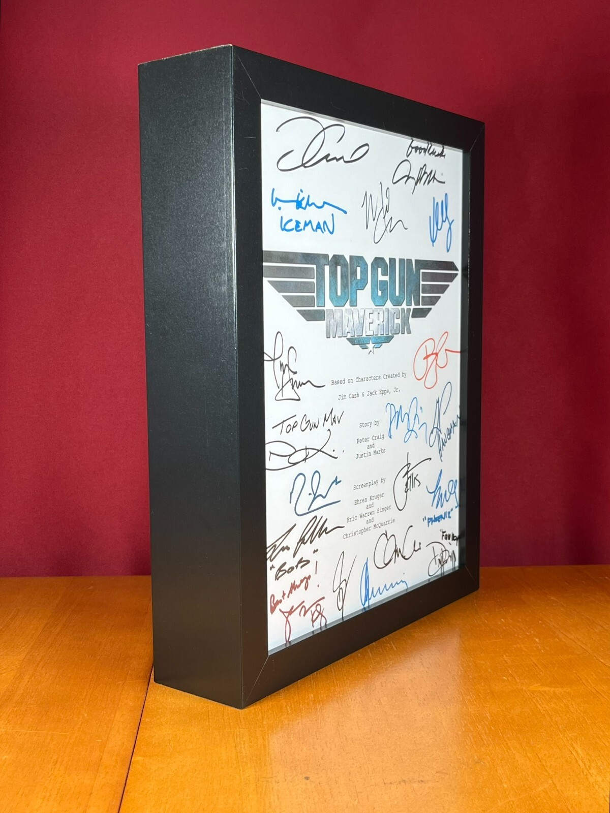 Top Gun: Maverick Script Cast-Signed- Autograph Reprints- 169 Pages