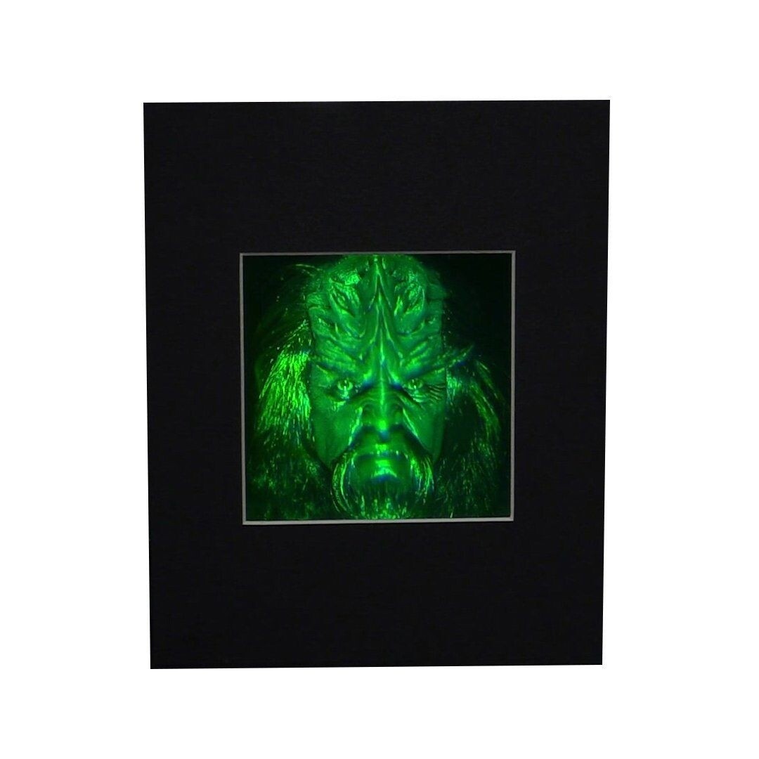 3D Star Trek Ferengi Klingon Borg Hologram Picture (Matted), Photopolymer Film