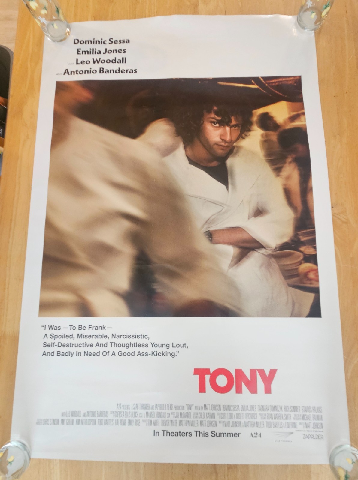 Tony – original DS movie poster D/S 27×40 2026 Dominic Sessa , Bourdain story