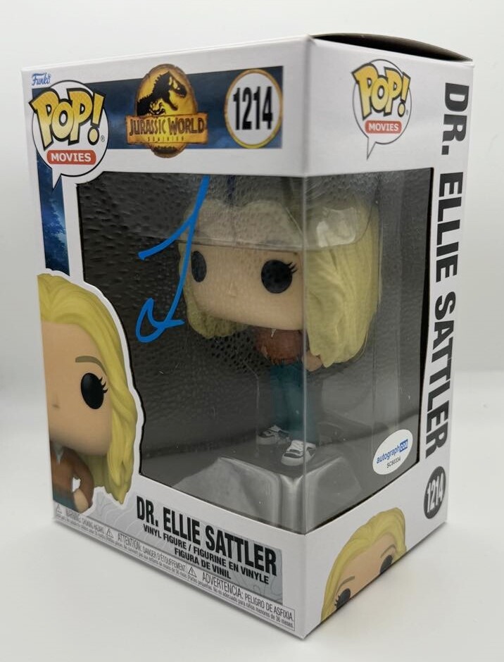 Laura Dern “Jurassic World” SIGNED ‘Dr. Ellie Sattler’ 1214 Funko Pop B ACOA