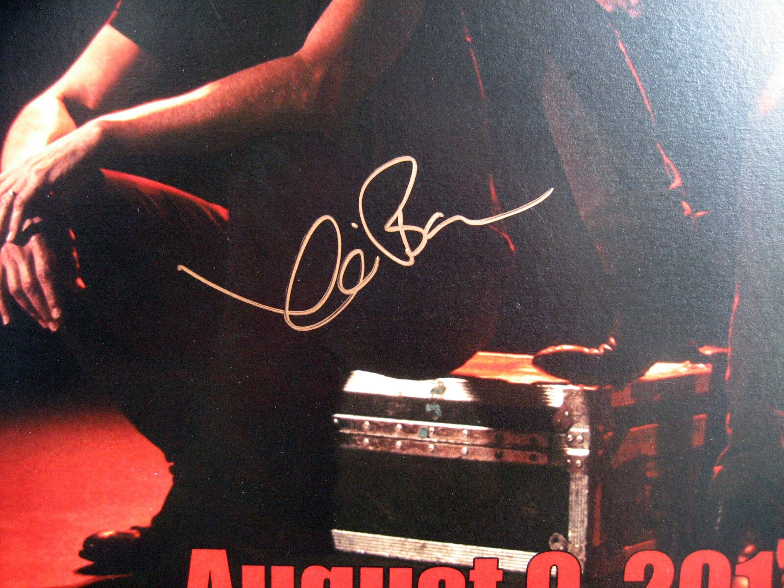 2014 KEVIN BACON HAND SIGNED DEDICATED BACON BROTHERS OHIO CONCERT POSTER