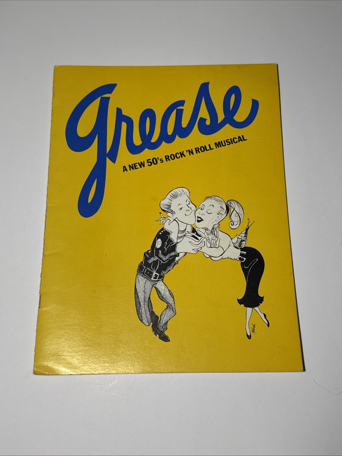 Vintage “Grease” A New Rock ‘N Roll Musical Play Bill/Program Paperback