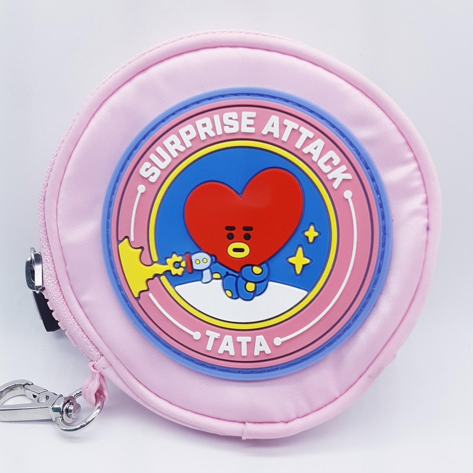 BTS BT21 Line Friends Wappen Round Coin Purse Zipper Pouch Case Surprise TATA 5″
