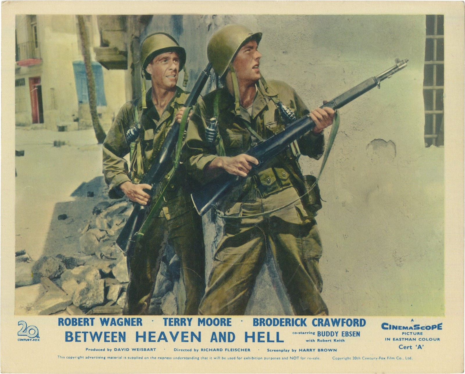 Richard Fleischer BETWEEN HEAVEN AND HELL Seven British front-of-house #132619
