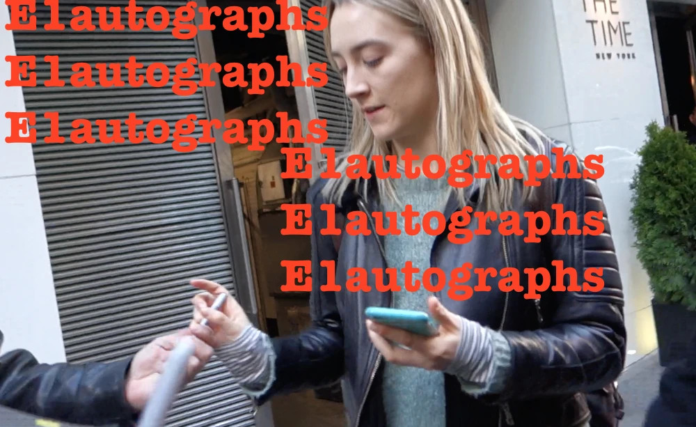 Saoirse Ronan signed 8×10 photo in person. Proof – Lady Bird, Atonement