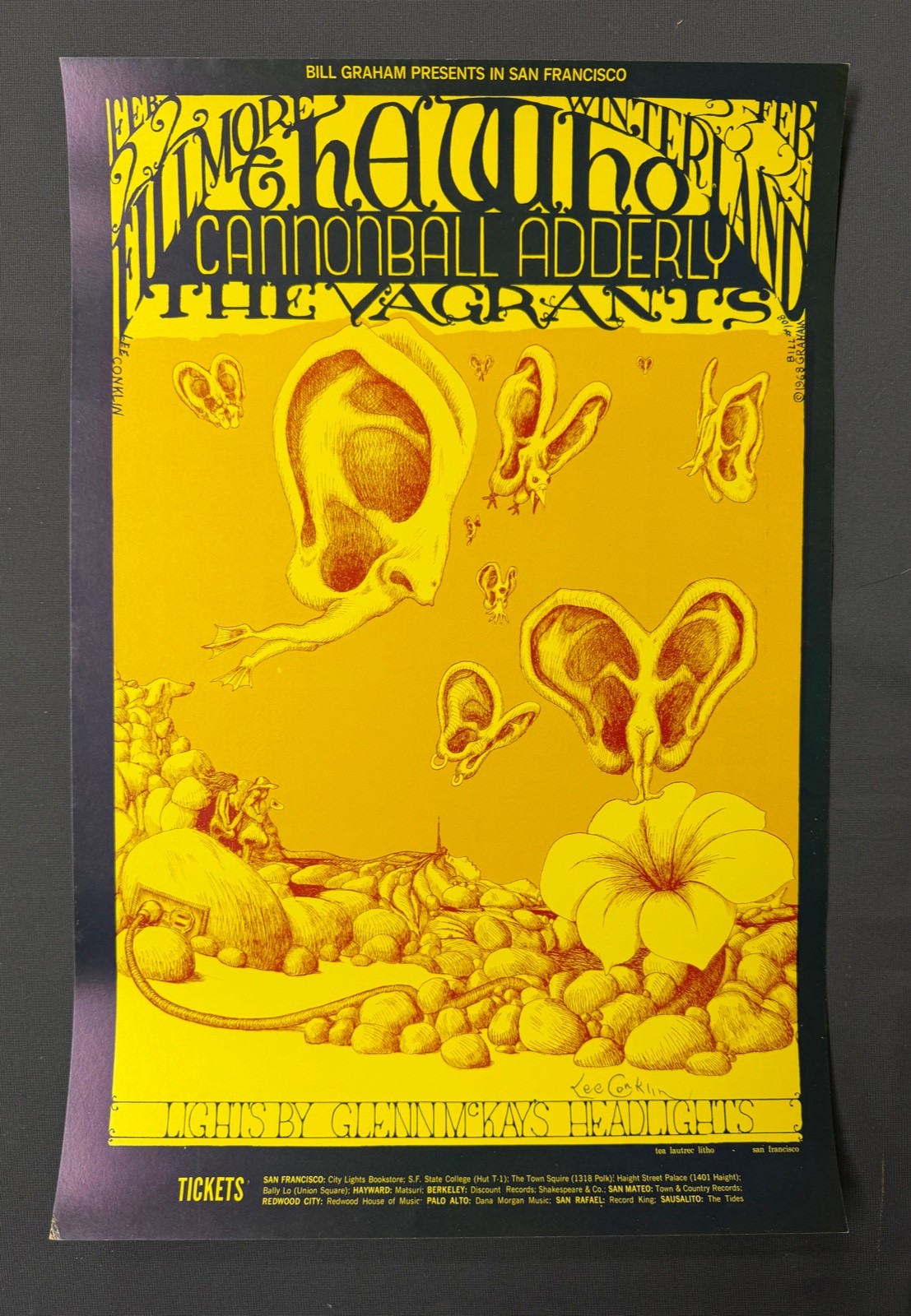 Bill Graham – Fillmore BG 108 THE WHO poster SIGNED