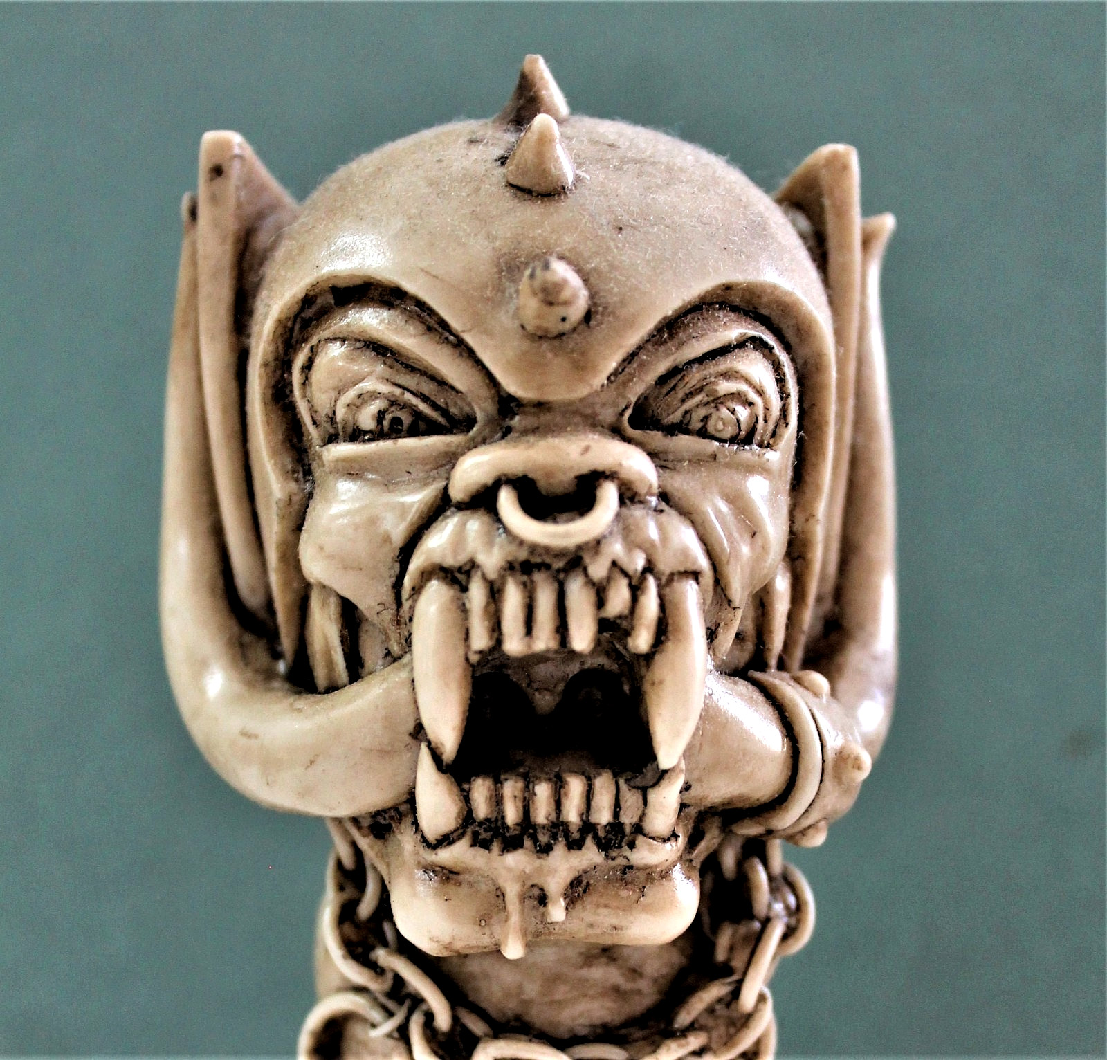 SNAGGLETOOTH MOTÖRHEAD BUST RESIN SCULPTURE HEAVY METAL MUSIC LEMMY FIGURE art