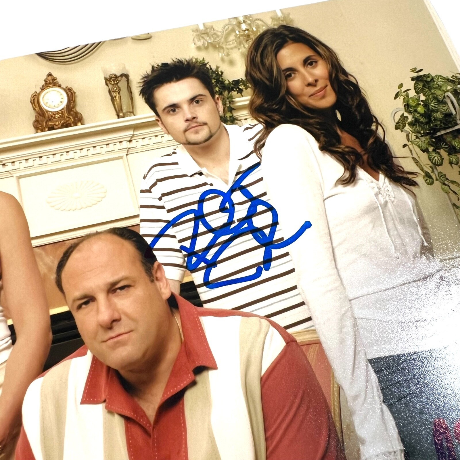 Jamie-Lynn Sigler & Robert Iler Signed Auto 8×10 Sopranos Family Photo JSA COA