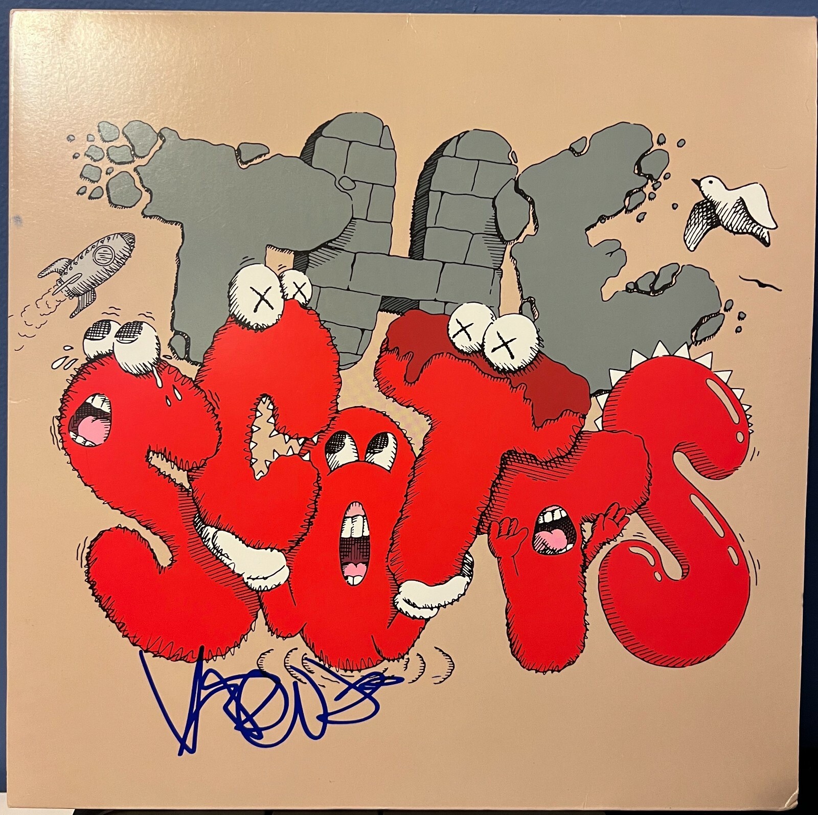 Kid Cudi signed The Scotts 12″ lp album COLORED VINYL w PHOTO PROOF