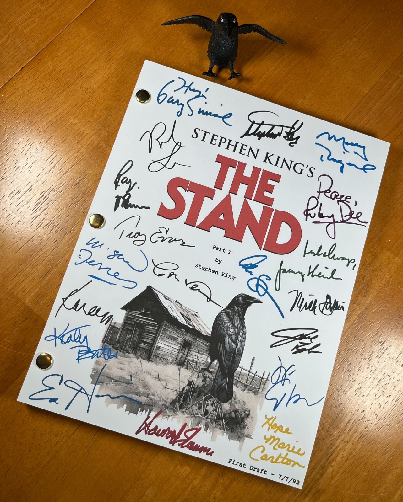 The Stand Miniseries Parts 1-4 Script Signed- Autograph Reprints- Stephen King