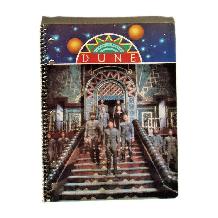 DUNE 1984 UNUSED NOTE BOOK JOURNAL THEME SCHOOL COLORING ACTIVITY FREMEN PAUL