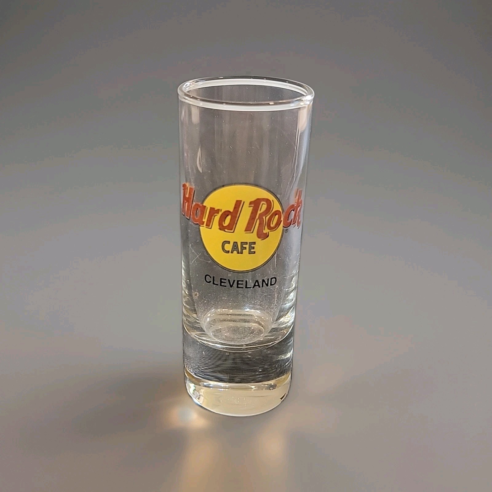 Vintage Hard Rock Cafe Cleveland OH Restaurant Souvenir Shot Shooter Glass