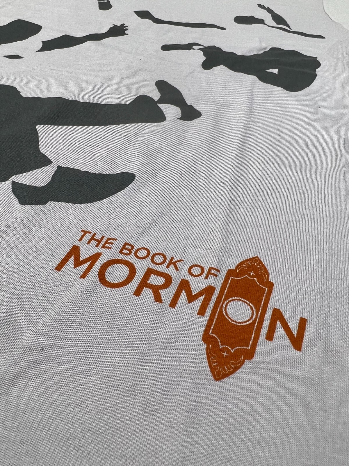 the BOOK OF MORMON Jumping Mormons WOMAN t-shirt TEE BROADWAY MUSICAL OFFICIAL