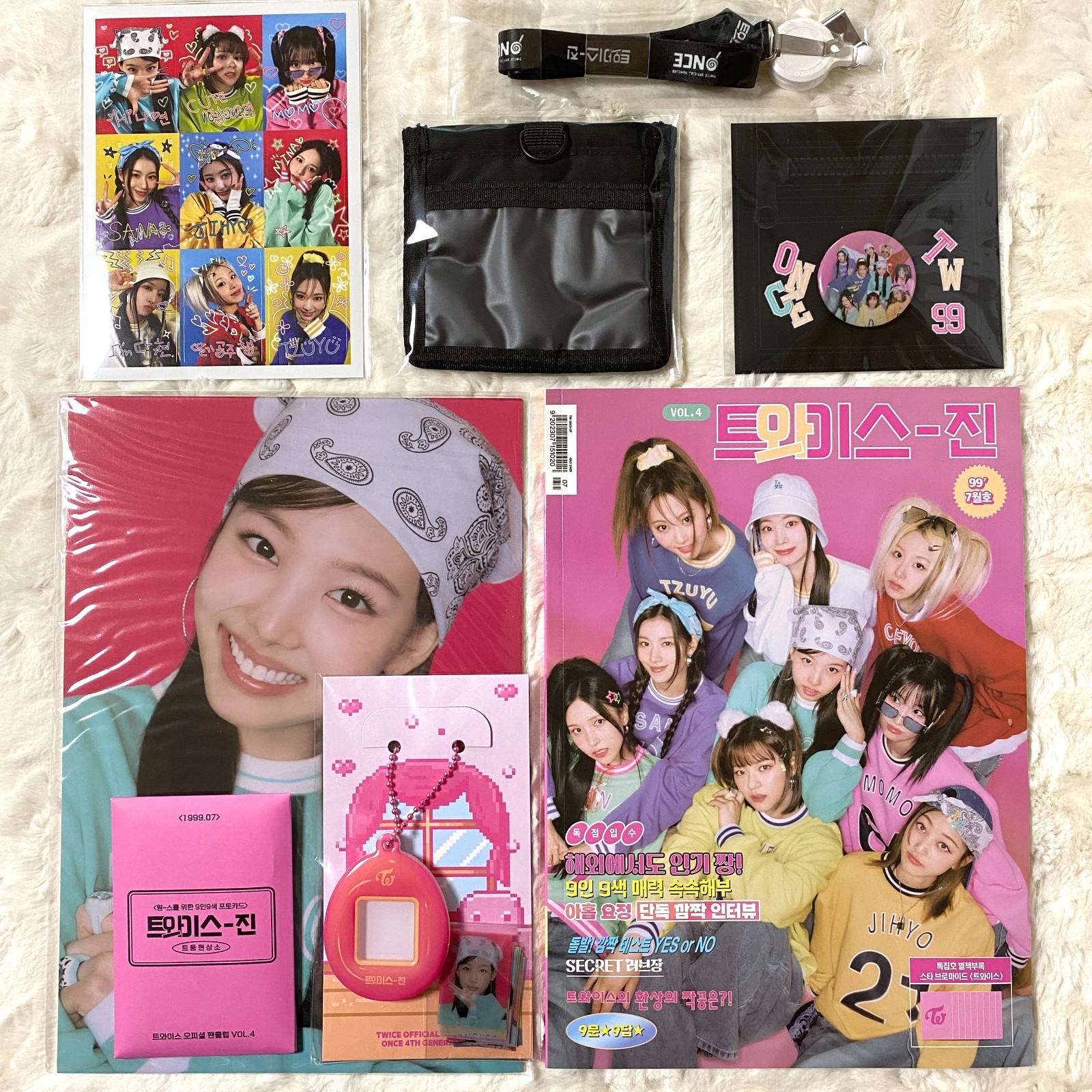 TWICE 4th Generation VOL.4 Fanclub Membership Kit Photobook Photocard Poster Set