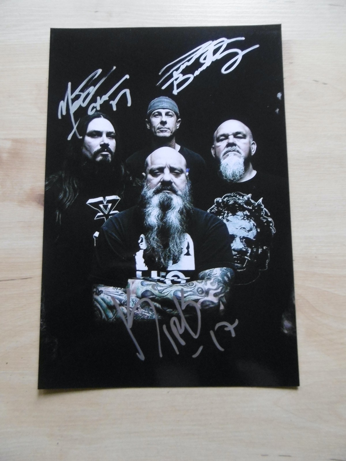 Crowbar Band “Kirk Windstein” signed 8×12 inch photo autographs