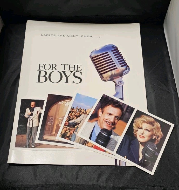 FOR THE BOYS Movie Promo Brochure & Postcards Bette Midler James Caan 1991