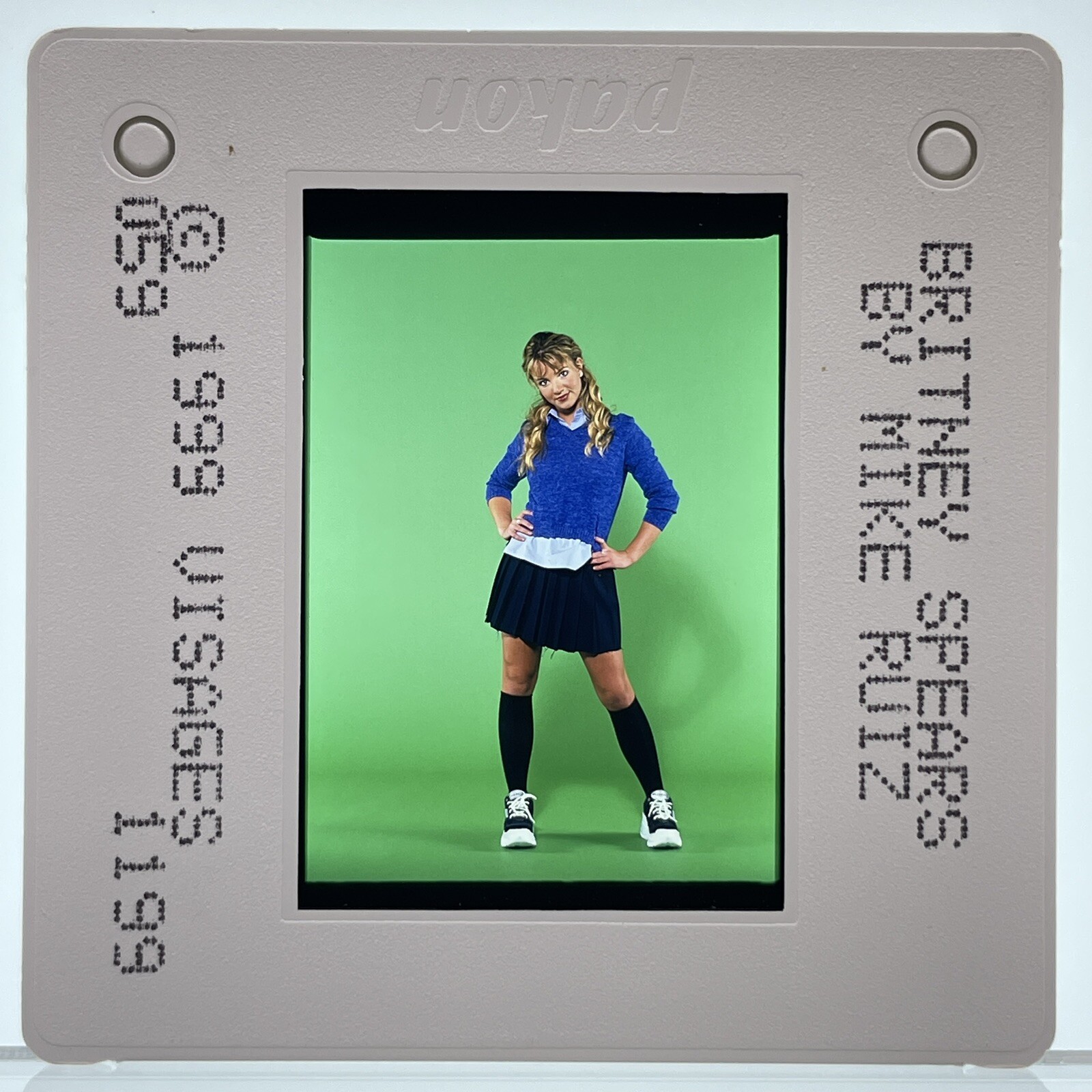 Young Britney Spears 35mm Slide 1999 Publicity Shoot Vintage Pop Music Promo #29
