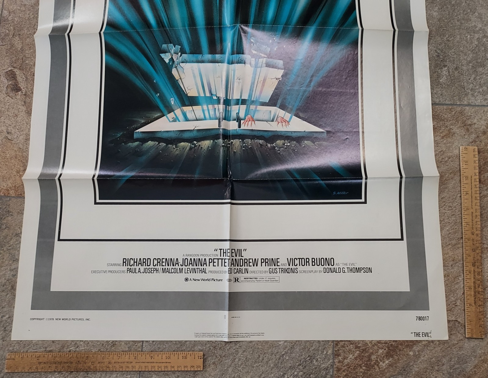 THE EVIL – Richard Crenna – © 1978 – MOVIE POSTER – 27 X 41 – listing #8648
