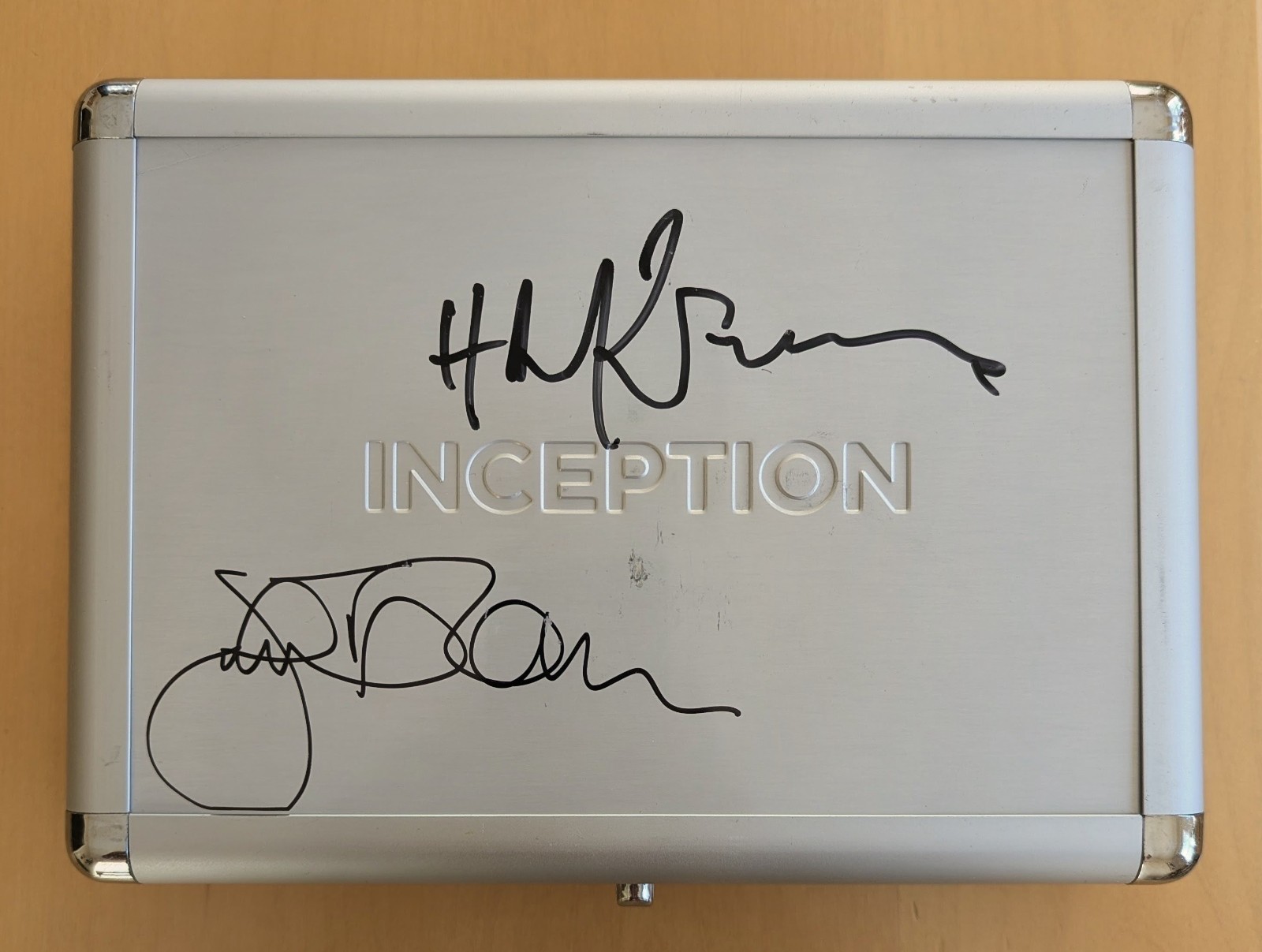 Hans Zimmer and Johnny Marr Signed (Certified) Inception Blu Ray Collectors Case