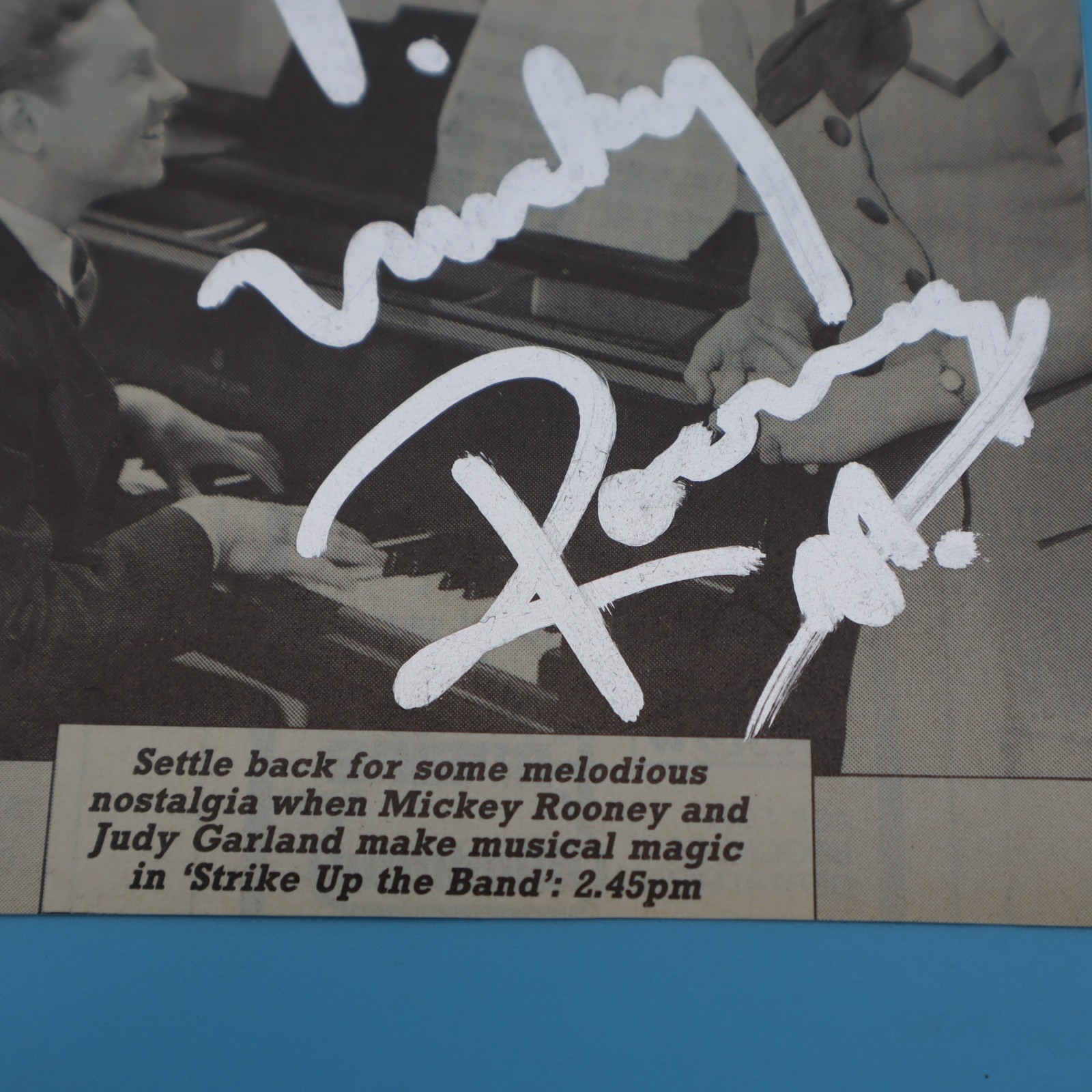 MICKEY ROONEY academy award winner actor 1920-2014 Signed AUTO MAGAZINE PIC #2