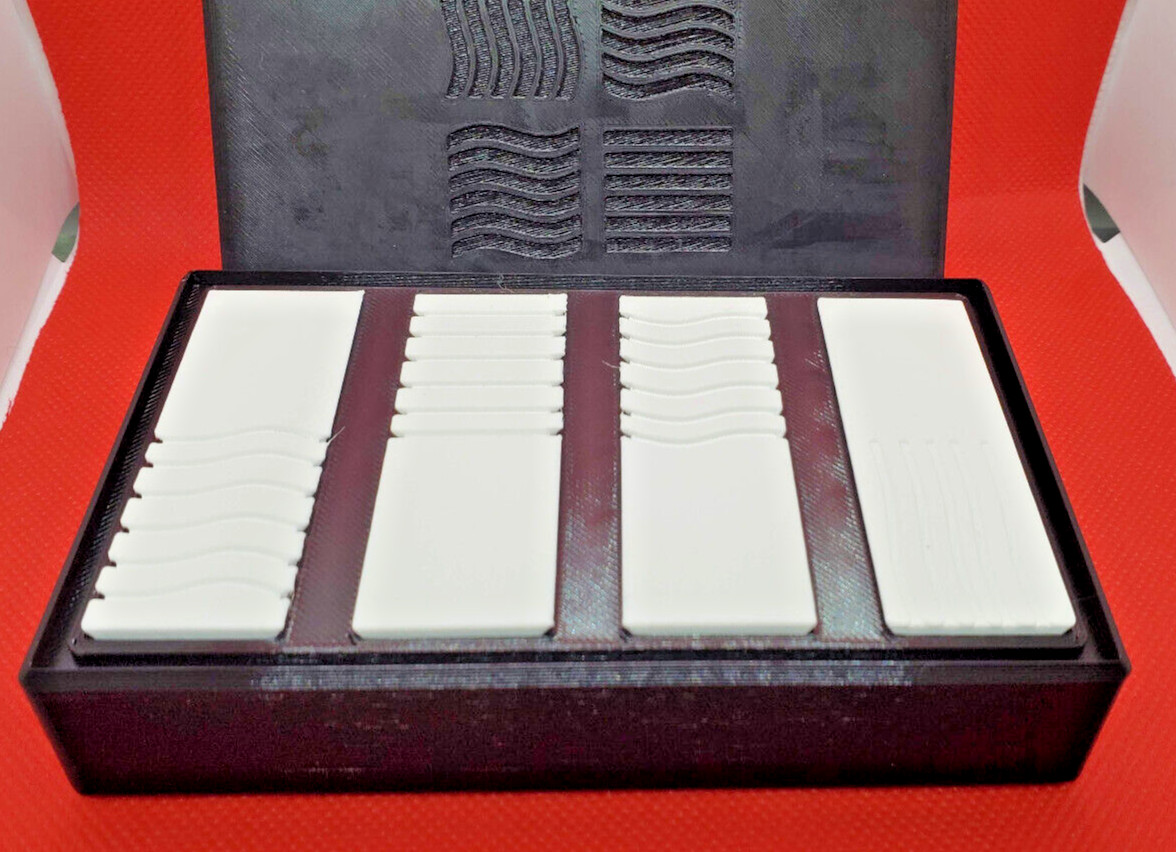 Fifth Element desktop Display Box and Stones 5.5″ box with 2.6″ Stones 3D Print
