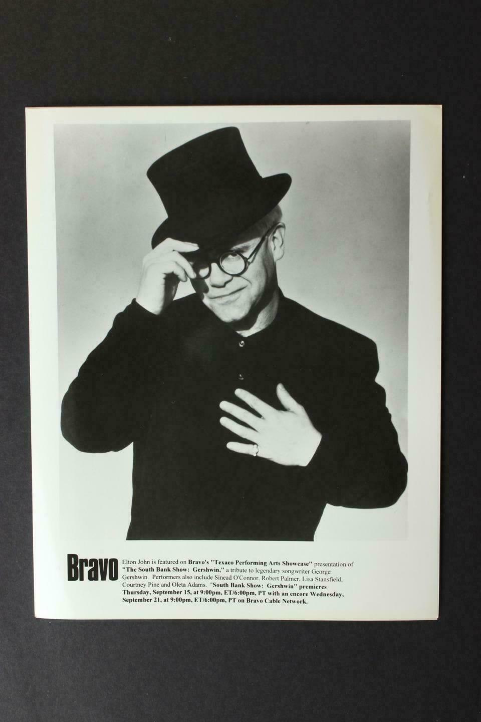 ELTON JOHN Bravo TV BBC South Bank Show George Gershwin promo photograph 1994