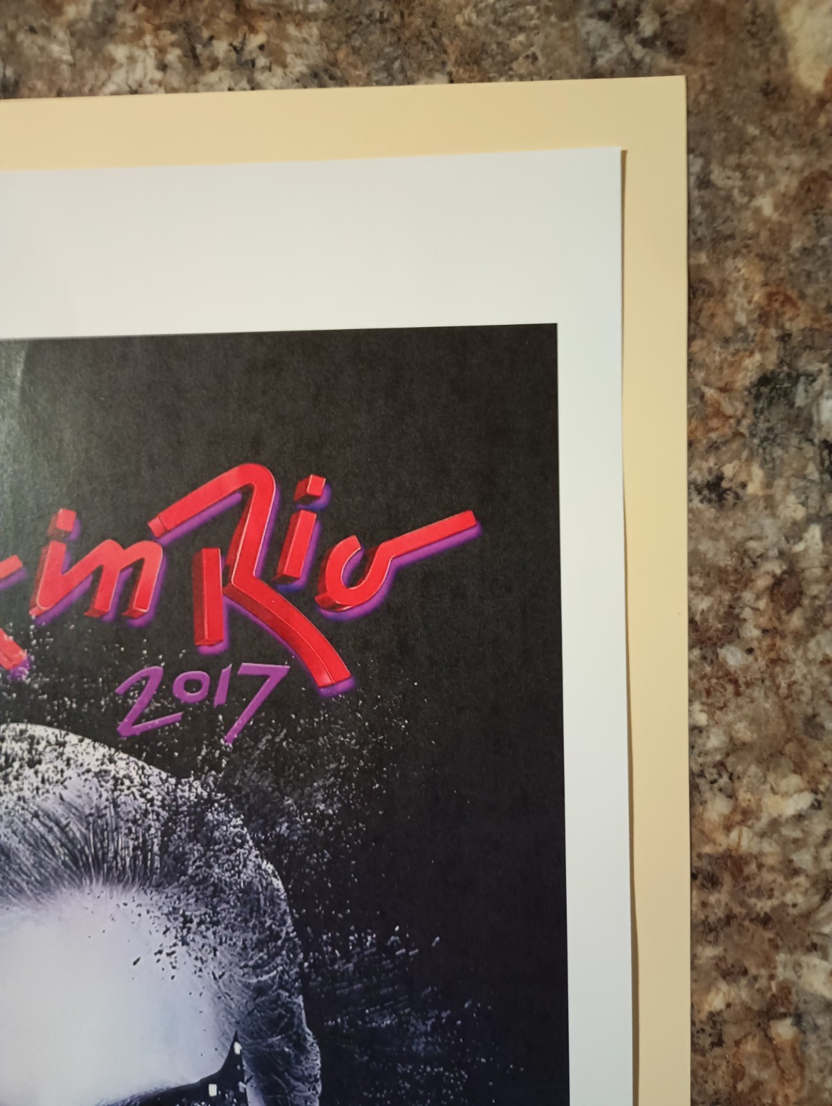 LADY GAGA SIGNED POSTER TICKET WINDOW PRINT COA INCLUDED OVERALL SIZE11X17in