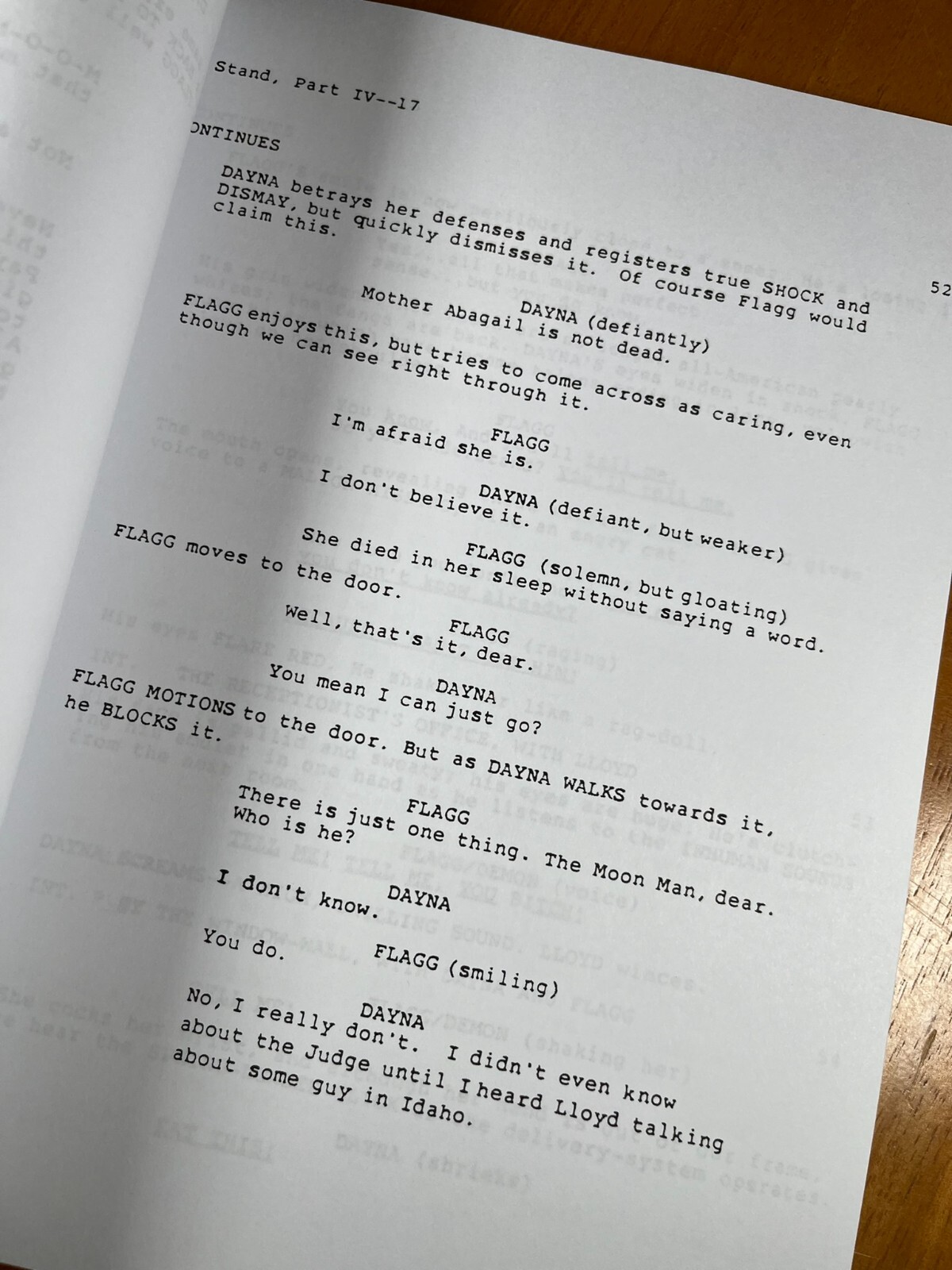 The Stand Miniseries Parts 1-4 Script Signed- Autograph Reprints- Stephen King