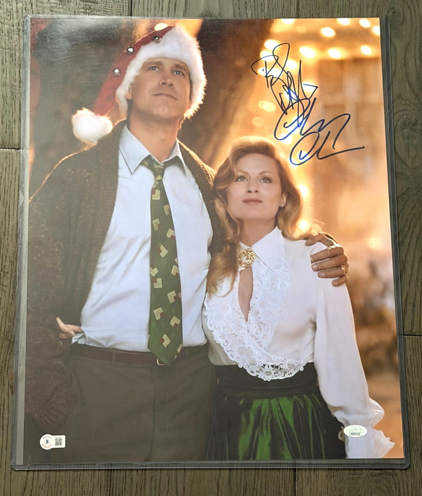 Chevy Chase Beverly D’Angelo Signed 16×20 PHOTO Christmas Vacation BAS+JSA