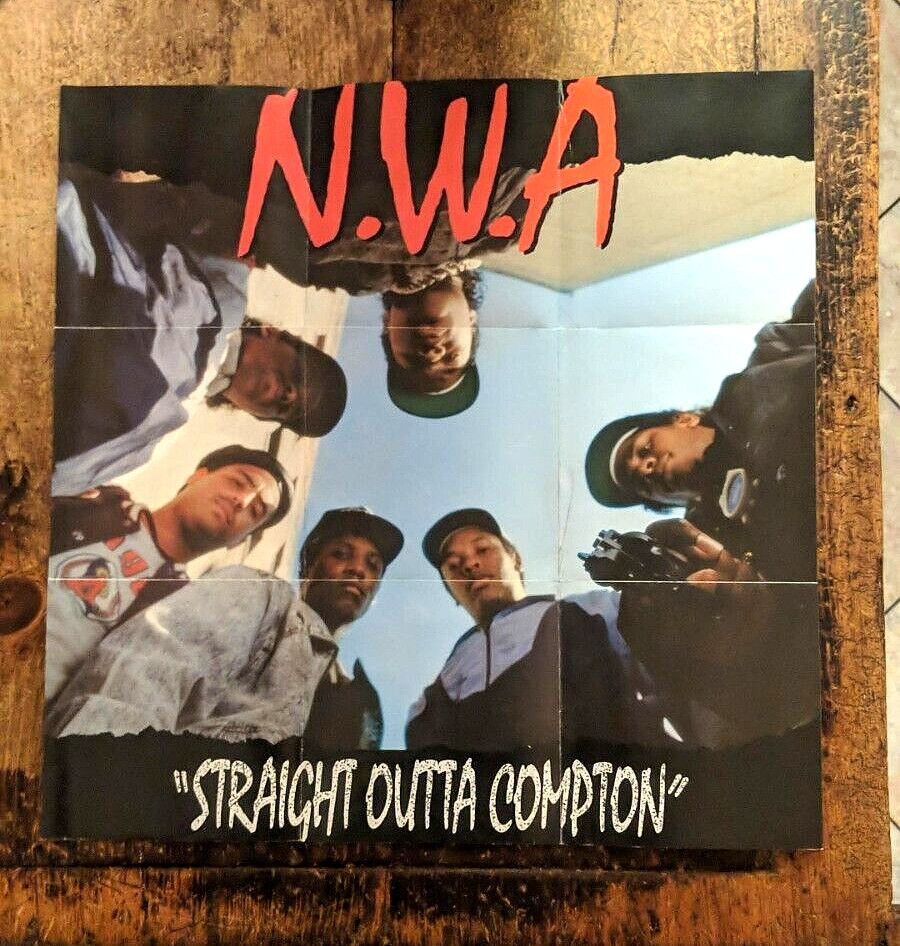 Collectible N.W.A. “STRAIGHT OUTTA COMPTON” Poster/Booklet ONLY – NO CD/NO CASE