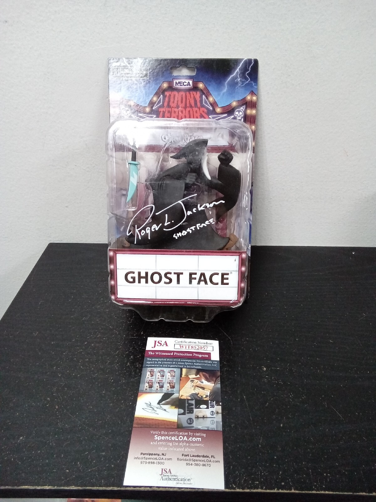 ROGER JACKSON Signed SCREAM TOONY TERROR GHOSTFACE Autograph BAS JSA COA