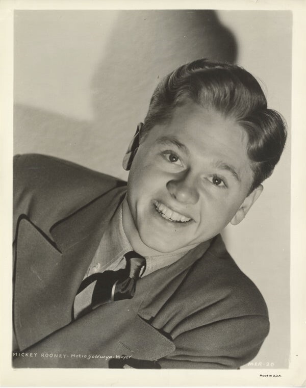 Mickey Rooney 1940’s MGM Studio Publicity Portrait Original 8×10 Photo