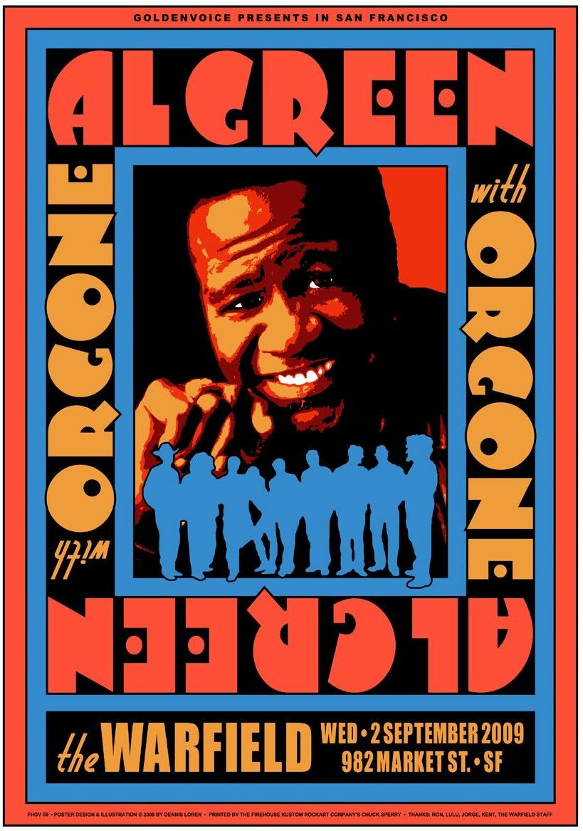 Al Green Mini Concert Reproduction 8.50″ x 11″ Poster Free Top Loader