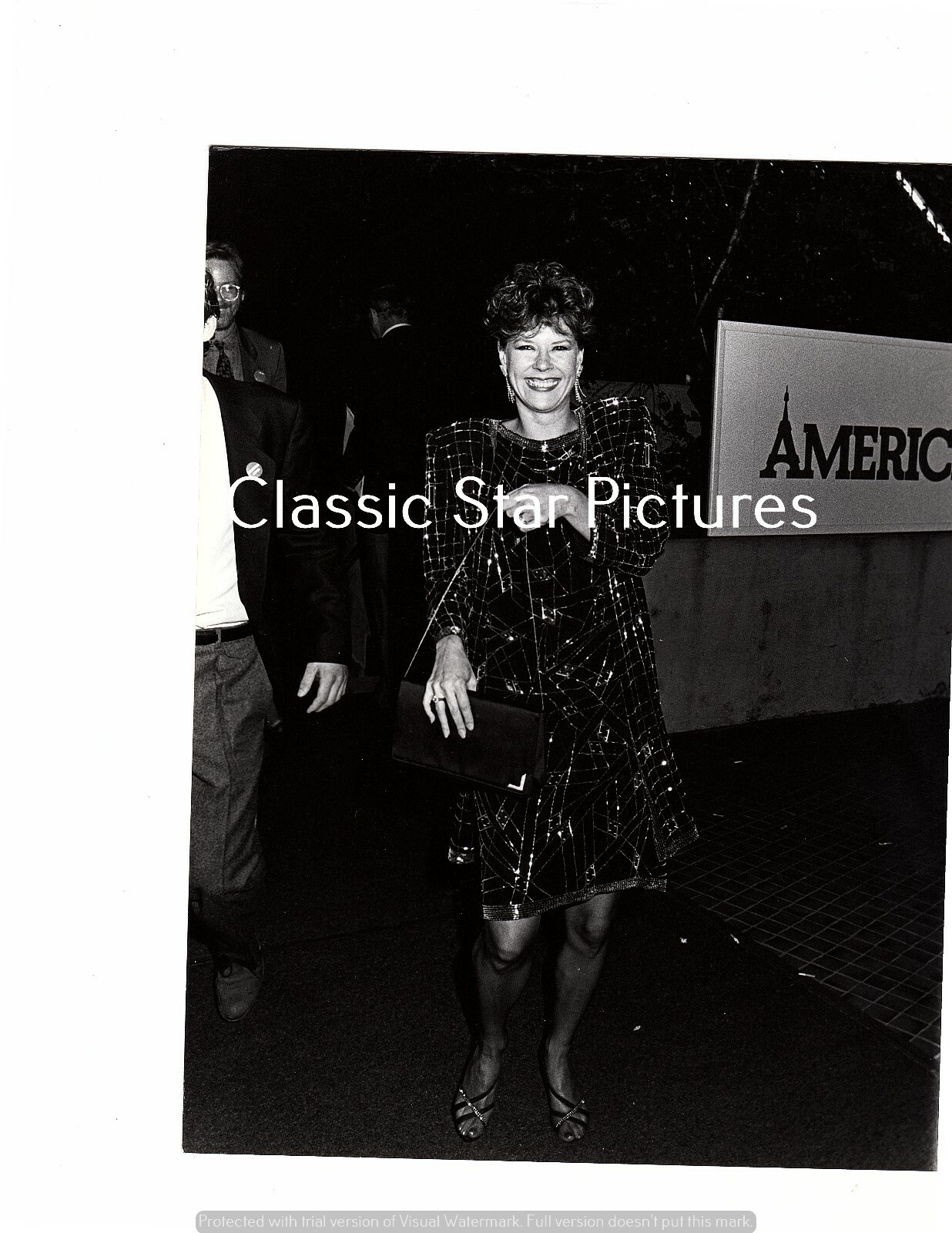 S74 Jobeth Williams of American Dreamer at premiere 1984 7 x 9 candid photograph