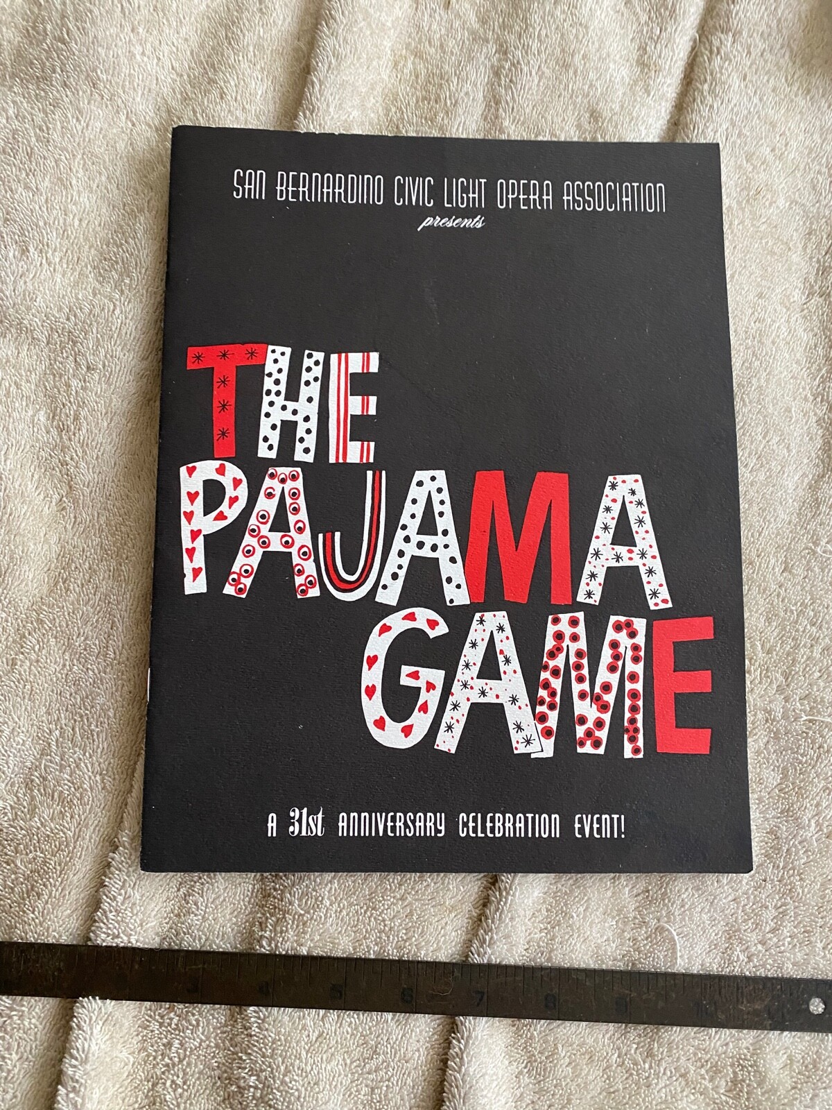 The Pajama Game Program. San Bernardino Civic Light Opera. Soupy Sales