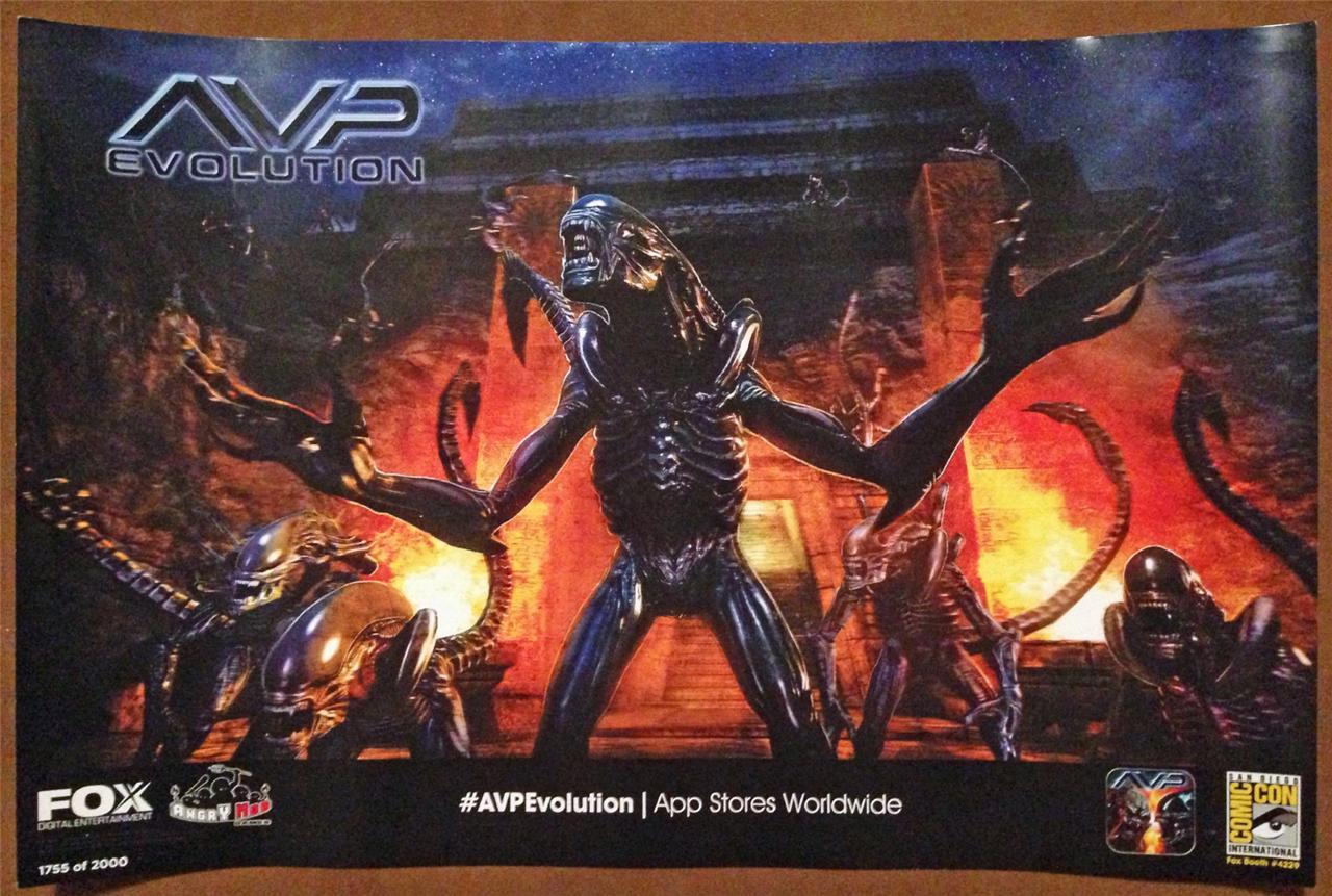 AVP EVOLUTION 12×18 Original Promotional TV Poster SDCC 2013 MINT XXXX/2000