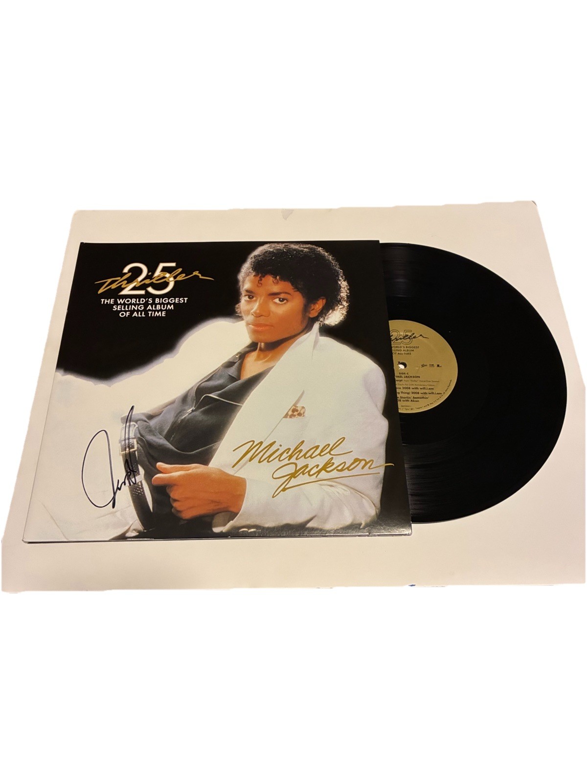 Jafaar Jackson Autographed Michael Jackson Thriller 25th Anniversary Beckett COA