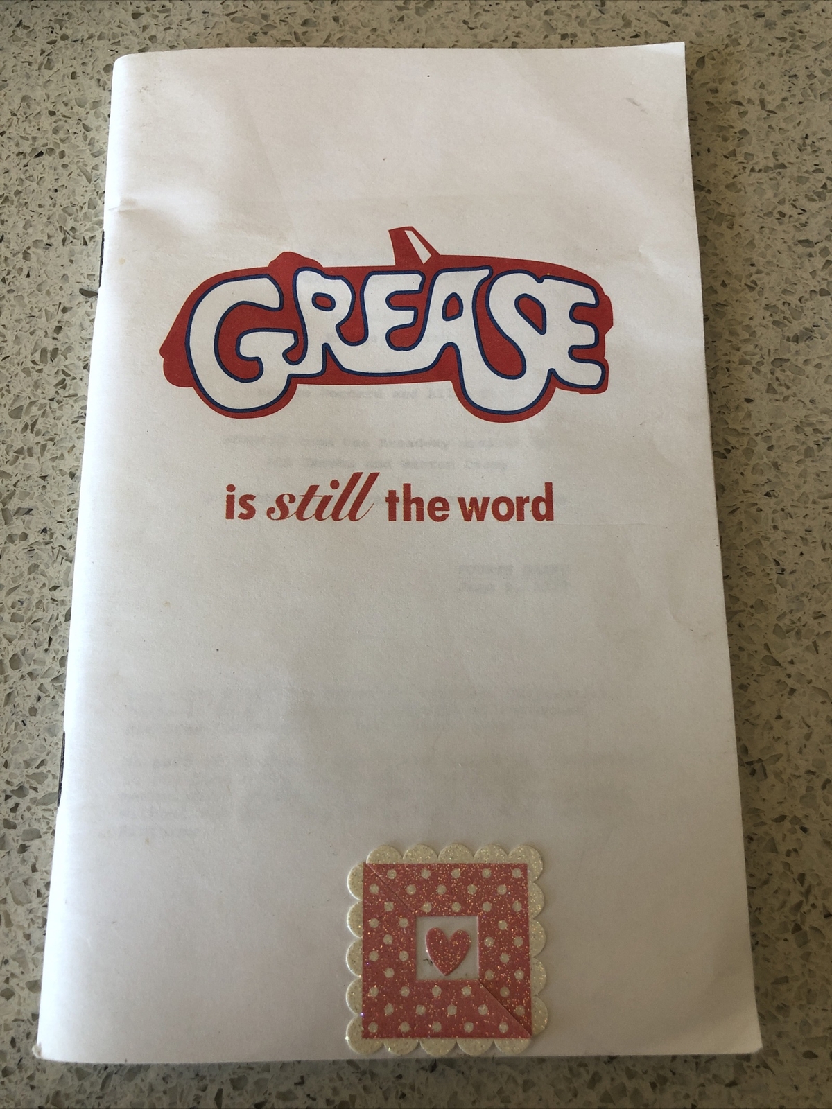Grease Movie “Is Still The Word” SCRIPT SCREENPLAY 4th Draft Jun 1977 Paramount