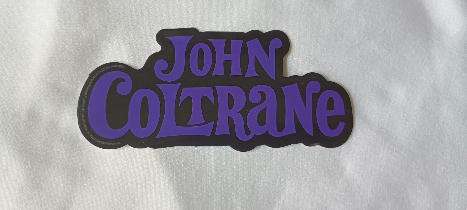 John Coltrane Logo 4.5 x 2.5 Inch Sticker
