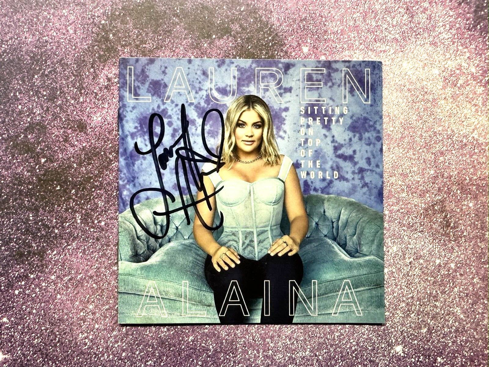 LAUREN ALAINA ‘Sitting Pretty on Top of the World’ Signed CD Insert Booklet
