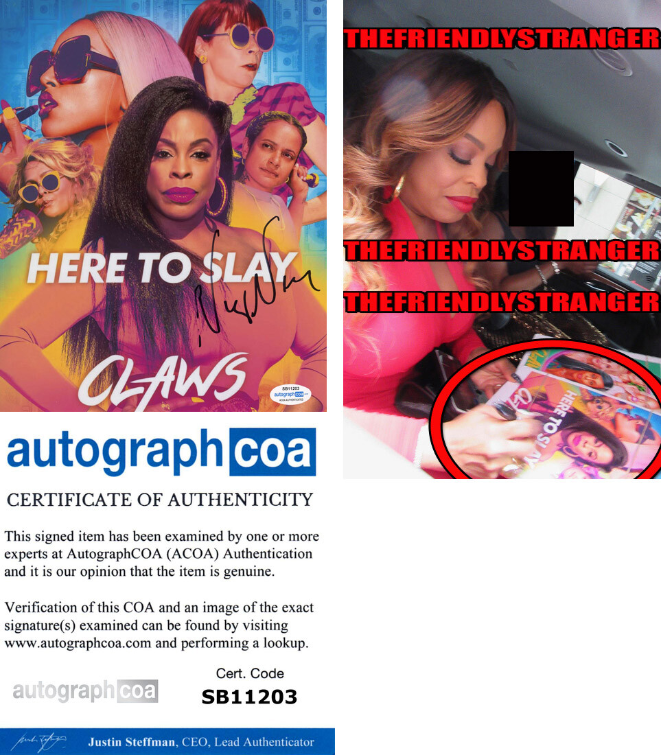 Niecy Nash signed “CLAWS” 8X10 PHOTO a Autographed EXACT PROOF Desna ACOA COA