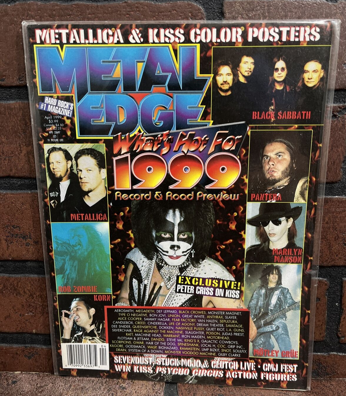 Kiss Metal Edge Magazine April 1999