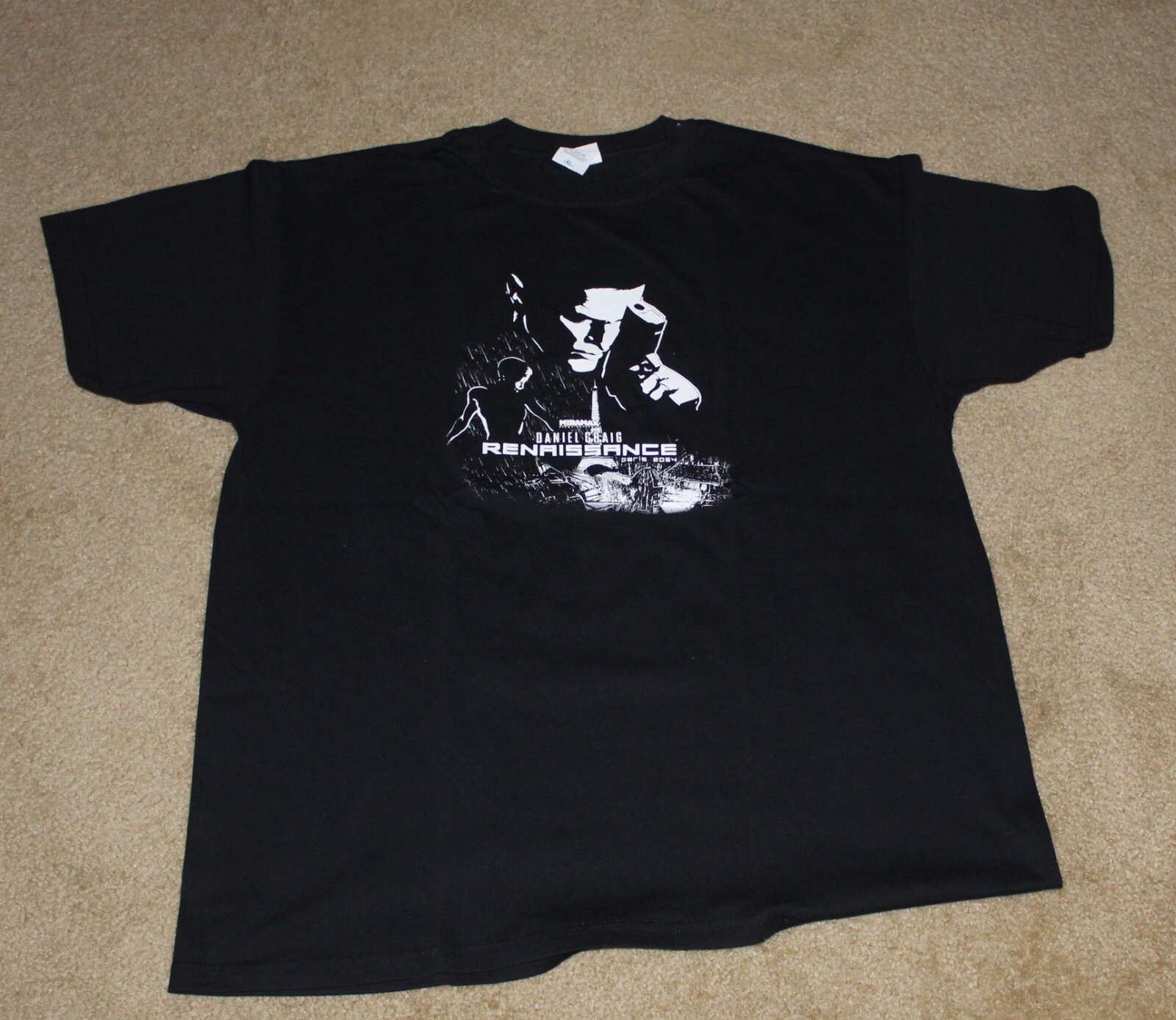 SDCC MIRAMAX FILMS DANIEL CRAIG RENAISSANCE PARIS 2054 T~SHIRT XL