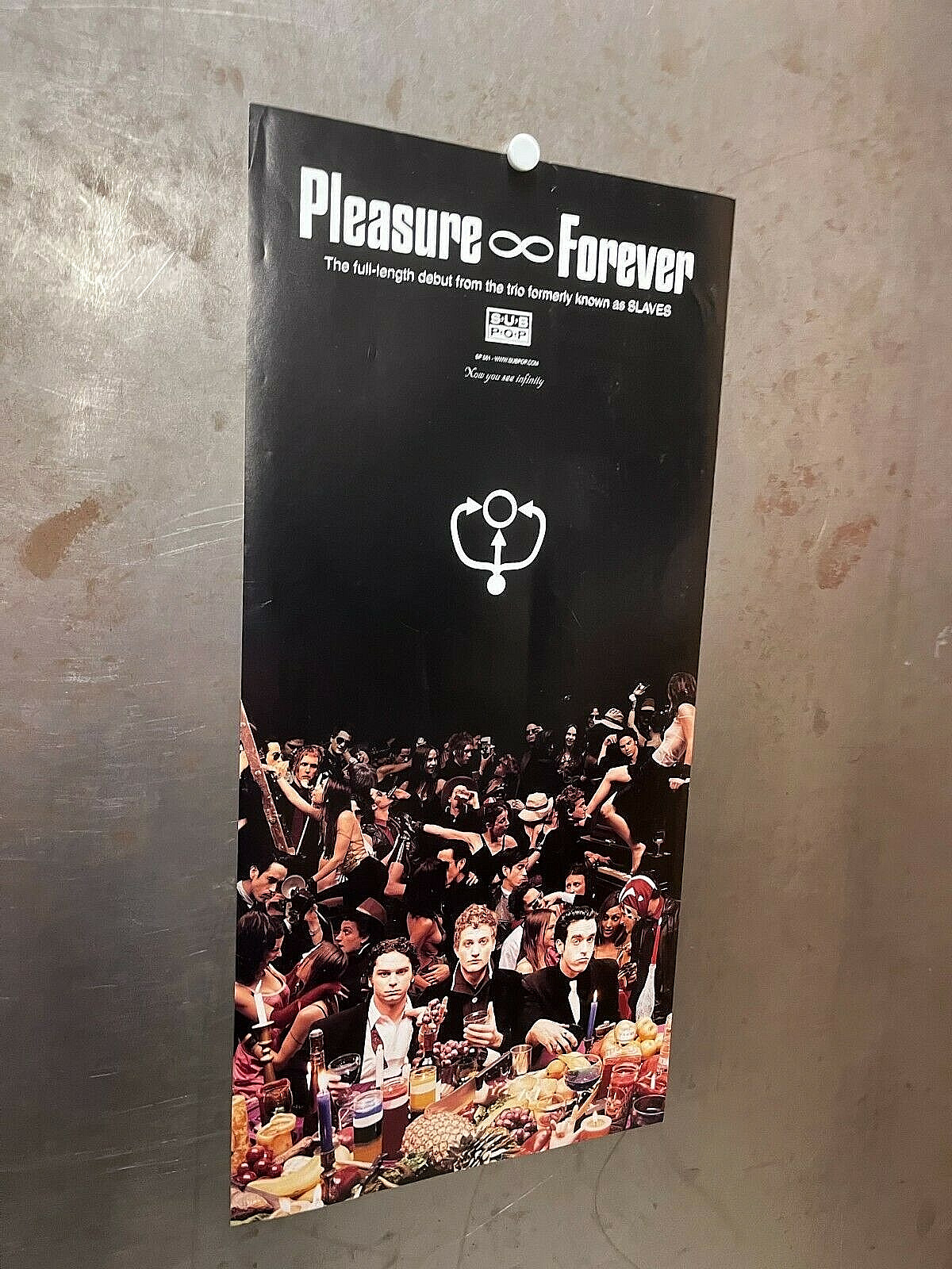 PLEASURE∞FOREVER PROMO POSTER 2001 Sub Pop PSYCHEDELIC PUNK ROCK Gold Standard