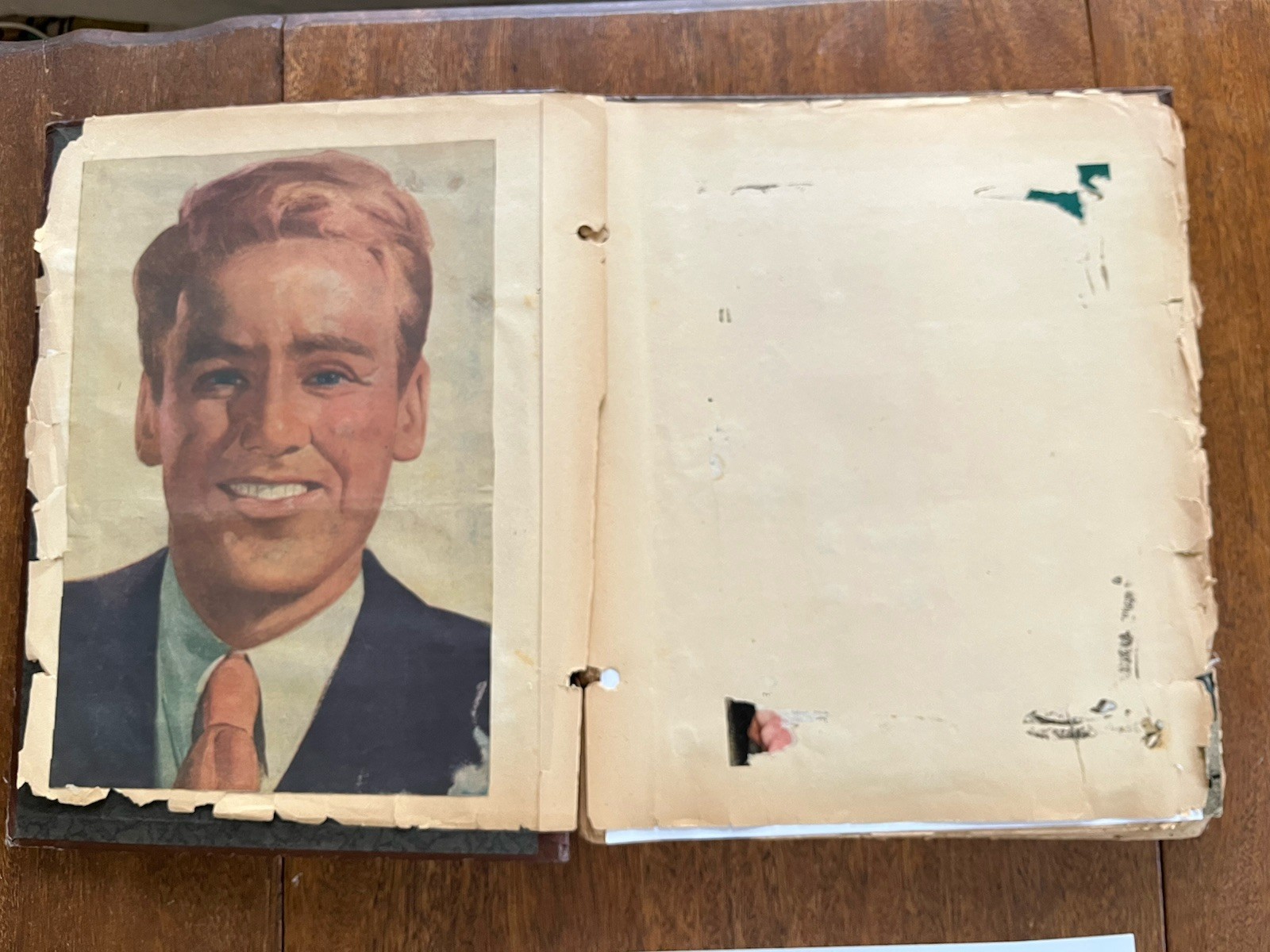 VAN JOHNSON Scrapbook, Autograph Card, Newspaper Clippings, VINTAGE Movie Star
