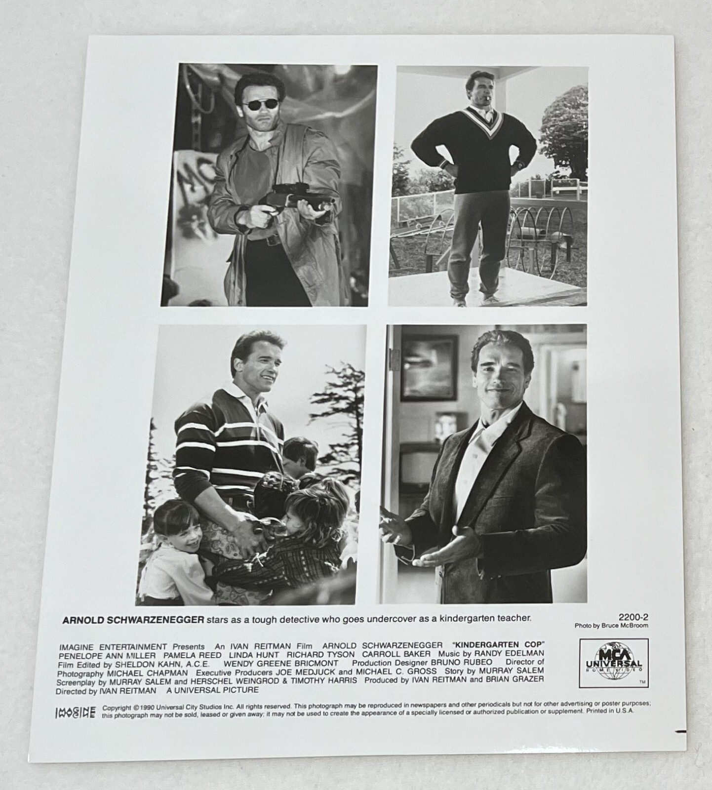 Kindergarten Cop 1990 MCA/Universal Home Video Press Photo Schwarzenegger 2200 2
